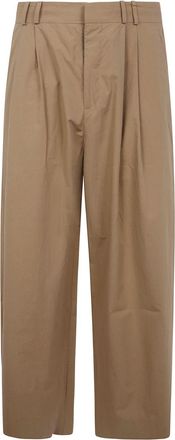 STUDIO NICHOLSON Pantaloni in cotone - Marrone