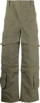 Entire studios Hard wide-leg cargo trousers - unisex - Cotton - S - Green