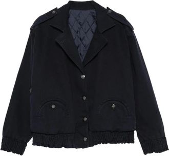 Blaz&eacute; Milano Jassen, Dames, Blauw, XS, Leer, Dn 02 Blazer