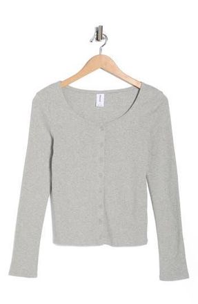 Abound Knit Cardigan in Grey Soft Heather at Nordstrom Rack, Size X-Small