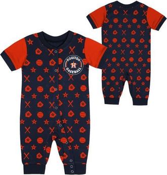 Outerstuff Newborn Navy Houston Astros Hard 90 Coveralls at Nordstrom, Size 3-6M
