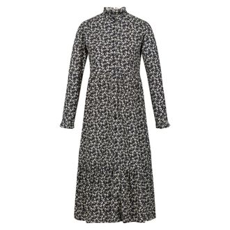 Regatta Womens/Ladies Orla Kiely Parsley Midi Dress (14 UK) (Black)