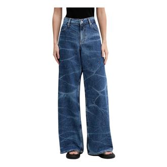 Karl Lagerfeld Dames, Jeans, Blauw, Maat: W26 Katoen