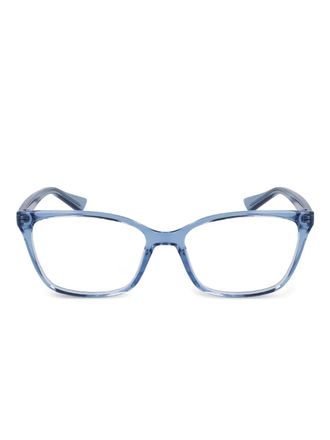 Calvin Klein rectangle-frame glasses - Blue