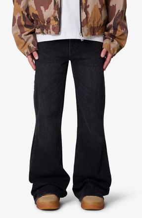 mnml Super Flare Jeans in Western Black at Nordstrom, Size 38