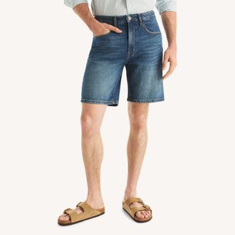 Nautica Mens 9 Relaxed Denim Short