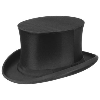 Lierys Chapeau Claque Top Hat Occasion Cloth Summer Winter Made in Germany Black
