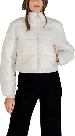 Tommy Hilfiger Womens Padded Cropped Jacket - Ivory - Size X-Small