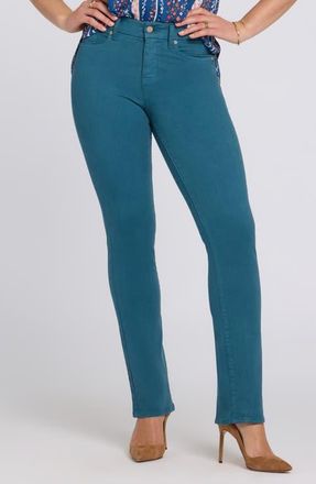 NYDJ Marilyn Waist Match Straight Leg Jeans in Blue Lake at Nordstrom, Size X-Small