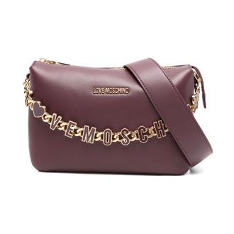 Love Moschino Bordeaux Shoulder Bag Stylish Model