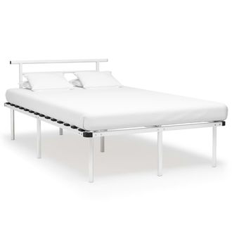 vidaXL Estructura De Cama Sin Colch&oacute;n Metal Blanco 120x200 Cm Vidaxl