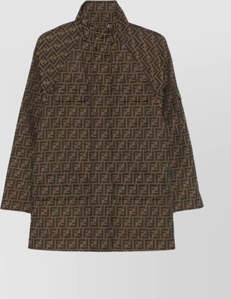 Fendi collar sleeve front flap pockets