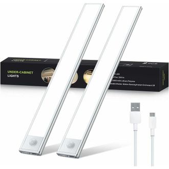 OEM Luz Led Debajo Del Gabinete, Tira De Led Recargable De 30 Cm, Iluminaci&oacute;n De Cocina Con Sensor De Movimiento, Tira De Luz De Iluminaci&oacute;n De Gabinete, 