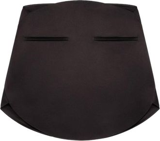 Courr&egrave;ges Circle Satin Mini Skirt - Dames - Korte rokken - Zwart - S - Polyester - Rokken