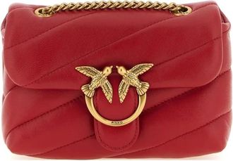 Pinko Love Puff Baby - Dames - Schoudertassen - Rood - ONE Size - Tassen