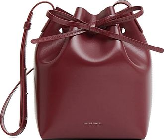 Mansur Gavriel Leren bucket-tas - Rood