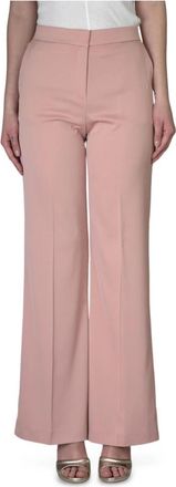 Pinko Flared broek in Pinto-stijl - Dames - Wijde Broeken - Roze - XL - Broeken