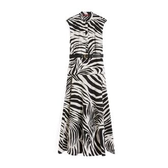 Max Mara Midi Dresses, female, Multicolor, Size: L Mstwest Shirt Dress