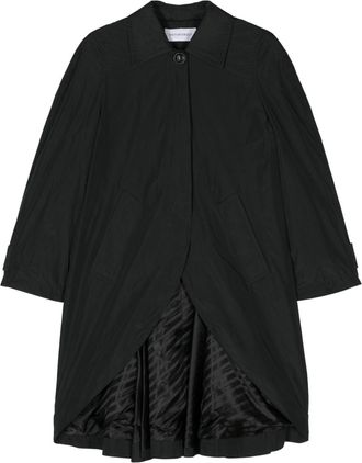 Viktor & Rolf Godet taffeta trench coat - women - Polyester - S - Black