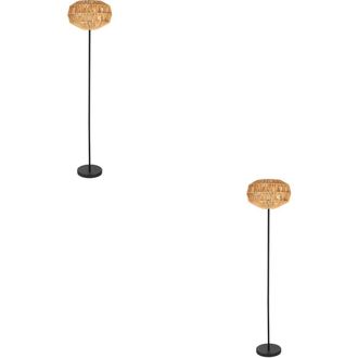 Loops 2 PACK Sleek Black Floor Lamp - Stylish Indoor Lighting for Home Decor
