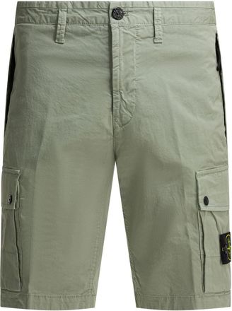 Stone Island Cargo Shorts With Logo