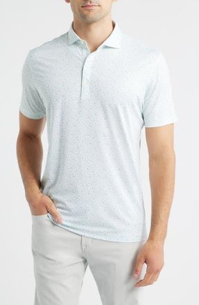 Johnnie-O Barbacoa Performance Jersey Polo in Cilantro at Nordstrom, Size X-Large