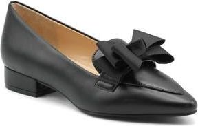 Adrienne Vittadini Pasteur Bow Pump in Black Smooth at Nordstrom Rack, Size 7.5