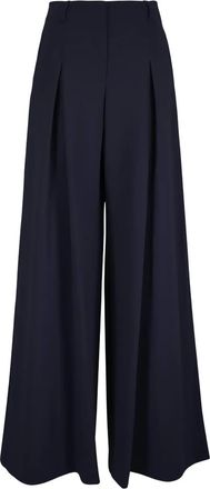Lafayette 148 New York Pantaloni Double Face - Blu