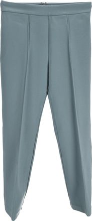 Staud Staud Straight-Leg Trousers in Blue Rayon