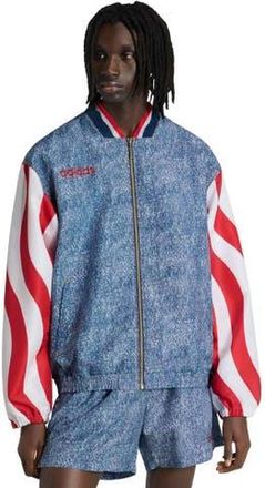 adidas Mens adidas Blue USA 1994 Denim Graphic Full-Zip Track Jacket at Nordstrom, Size Xxx-Large