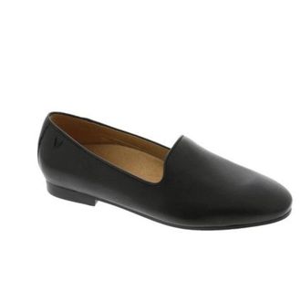 Vionic Womens Vionic Willa II Loafer Black Leather Casual Slip On Shoes HAWK2184