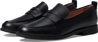 Cole Haan Womens Cole Haan Stassi Penny Loafers Black Leather Slip On shoes VER1103