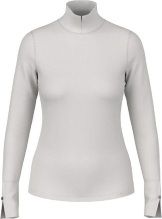 Marc Cain Fitted Longsleeve Top - Dames - Longsleeves - Blauw - M - Katoen - Tops