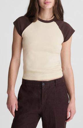 Madewell 90s Crewneck Raglan T-Shirt in Colorblock at Nordstrom, Size Xx-Small