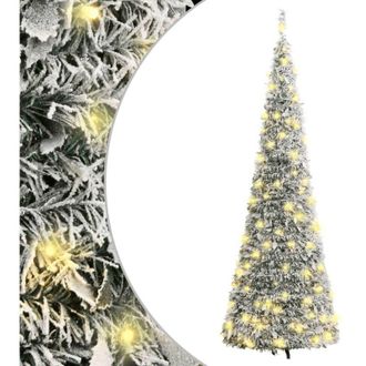 vidaXL &Aacute;rbol De Navidad Artificial Desplegable Con Nieve 50 Led 120 Cm Vidaxl