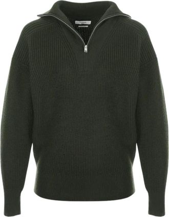 Isabel Marant Marant Sweaters - Heren - Coltruien - Groen - M - Wol - Truien & Vesten
