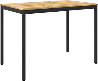 vidaXL Mesa De Bar Para Jard&iacute;n Blanco Y Negro 147 X 88,5 X 105 Cm Vidaxl