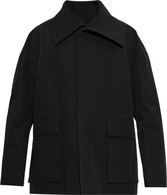 Rick Owens Dracucollar Jas - Heren - Zomerjassen - Zwart - L - Katoen - Jassen