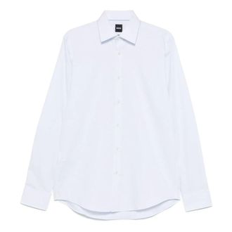 HUGO BOSS Heren, Overhemden, Wit, Maat: 2XL Katoen