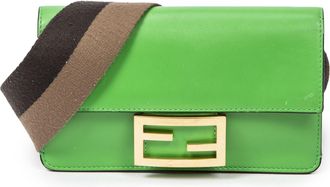 Fendi Mini Flat Baguette Schoudertas