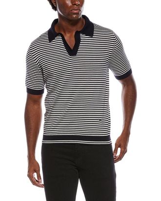 Isaia Cashmere & Silk-Blend Polo Shirt