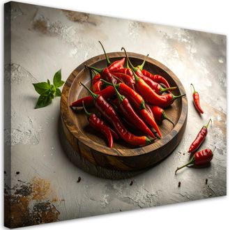 Feeby Cuadro En Lienzo, Pimientos Rojos, 120x80