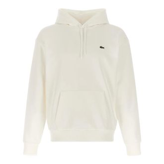 Lacoste Heren, Sweatshirts & Hoodies, Wit, Maat: XL Katoen