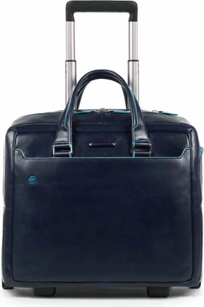 Piquadro Moderne Laptop Zakelijke Trolley Tas - Dames - Handbagage koffer - Blauw - ONE Size - Koffers