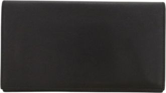 Herm&egrave;s Blue Indigo Navy Swift Leather Long Wallet (Bi-Fold) (Pre-Owned)