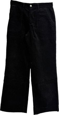 A.P.C. A. P.C. Achille Corduroy Trousers in Black Cotton