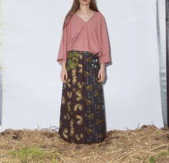Anntian Wide Leg Pantskirt In Print Z
