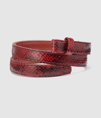 CLARIS VIROT Ceinture Baby Burgundy