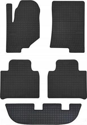 OEM Alfombrillas De Goma Para Coche: Ssangyong Rexton Iv Suv De 3 Filas (2017-) - Negras, Ajustadas