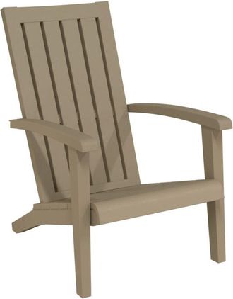 vidaXL Vidaxl - Garden Adirondack Chair Light Brown Polypropylene